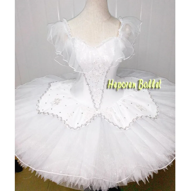 

Professional Paquita Pancake White Ballet Tutus ,Girl Classical Performance Gymnastic Dancing Dress Swan Lake Ballet Skirt