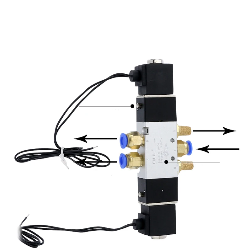 Solenoid valve 4V130-06 two-position five-way cylinder control solenoid reversing valve 04 06 08