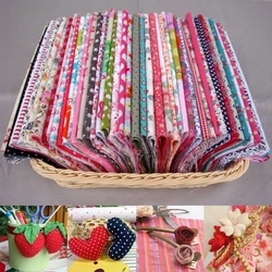 100pcs New Floral Cotton Fabric Bundle Patchwork Scraps Quilting Sewing 12*10cm