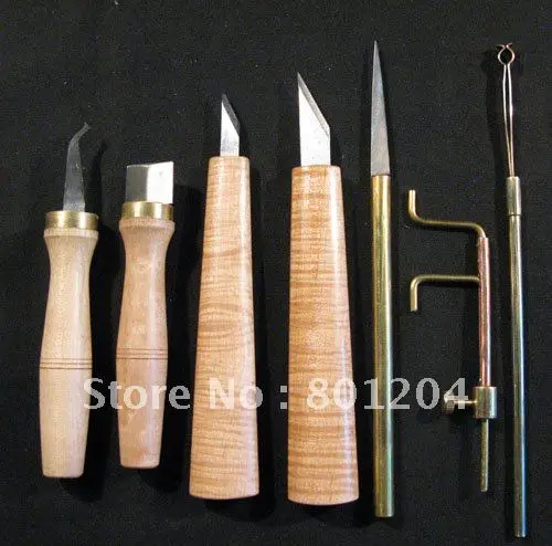 

7pcs various Violin tools bridge,sound post tools cutter Repairl Knife Violin Repair tool