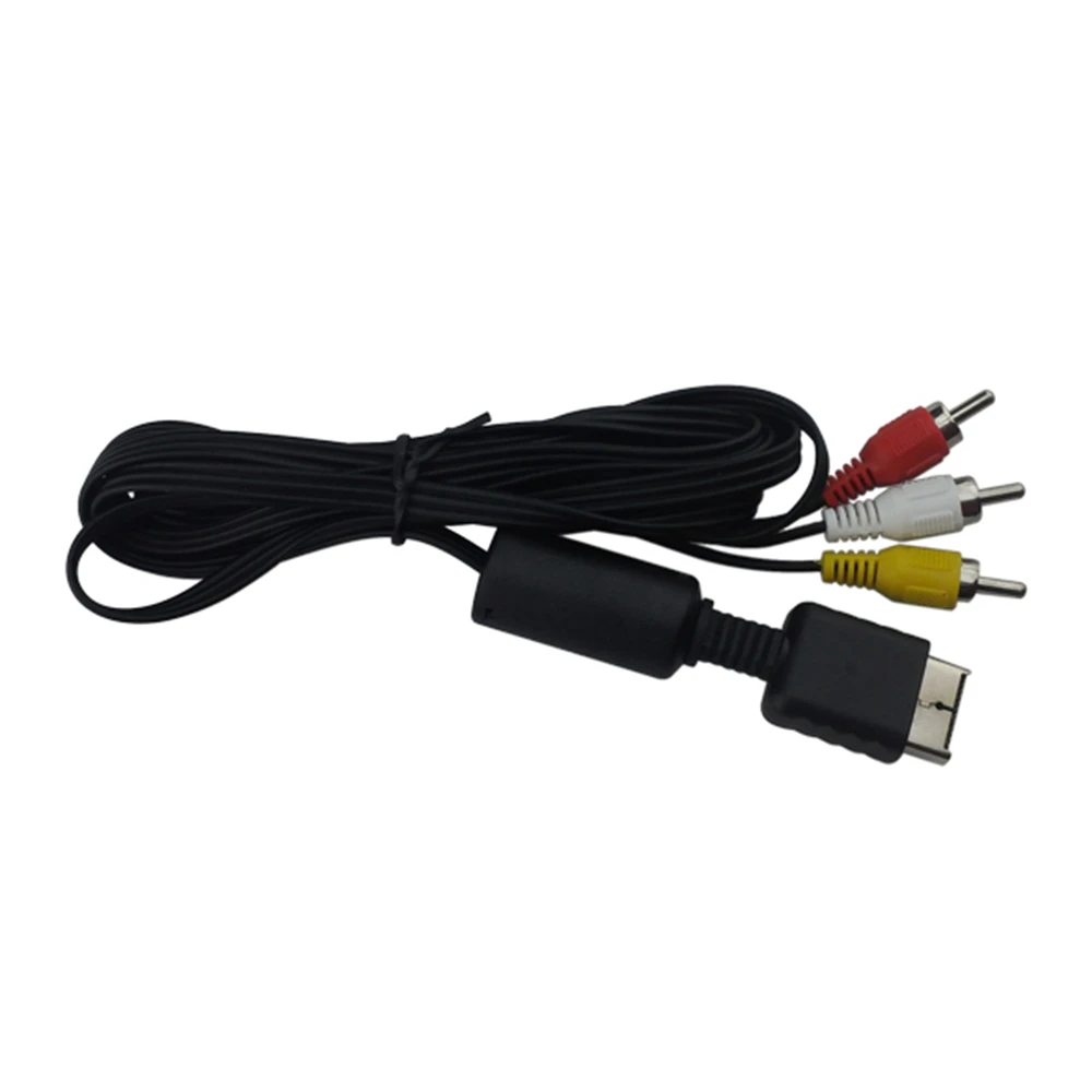 xunbeifang  10pcs a lot Audio Video AV Cable 3RCA TV Lead for Playstion PS2 for   PS3