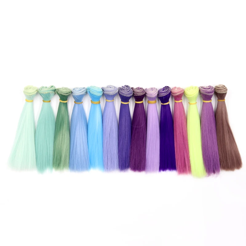 Msiredoll bjd wig 15*100CM or 20*100CM or 25*100CM doll hair for diy straight hair doll hair bjd wig diy Free shipping
