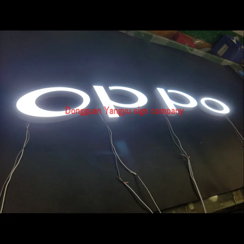 Oppo e vivo sinal de canal led loja de celular