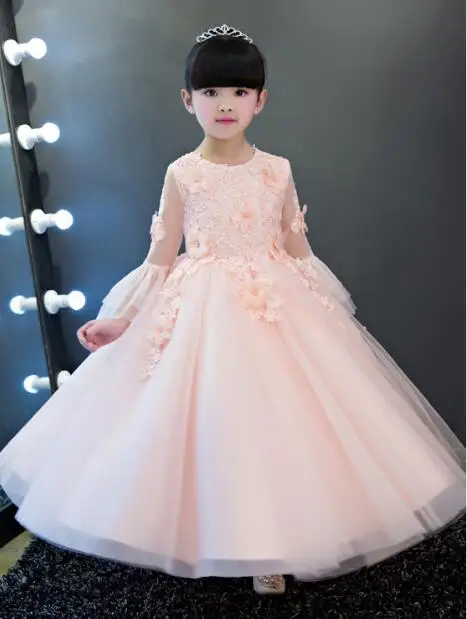 

New High quality baby lace princess dress for girl elegant birthday party dress girl dress Baby girl's christmas clothes 1-12yrs