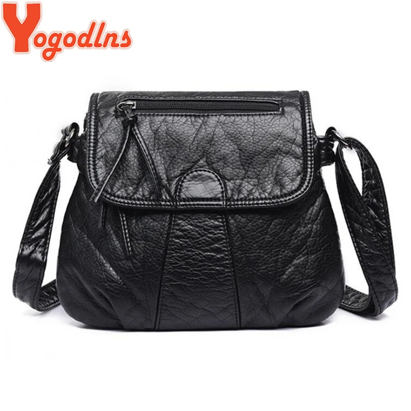 Yogodlns Fashion Designer Women\'s Bags New High Quality Crossbody Bag Soft PU Leather Shoulder Bag Fashion Female Bags Handbags