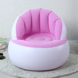 Flocking inflatable sofa lazy sofa chair single foldable cute creative children sofa bedroom living room sofa shell bean bag