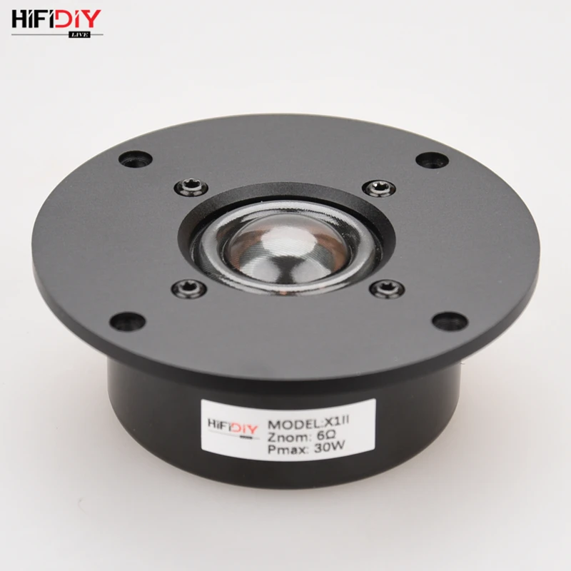 HIFIDIY LIVE X1IIS 4 inch 4.5 Tweeter Speaker Unit aluminum panel  transparent Silk membrane 6OHM30W Treble Loudspeaker 94~120mm