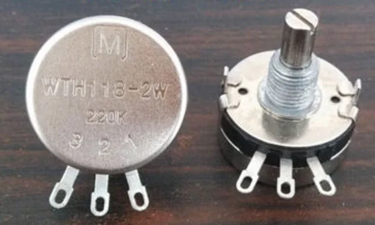 Original Taiwan WTH118 2W 220K single-turn potentiometer 2-watt high life potentiometer switch