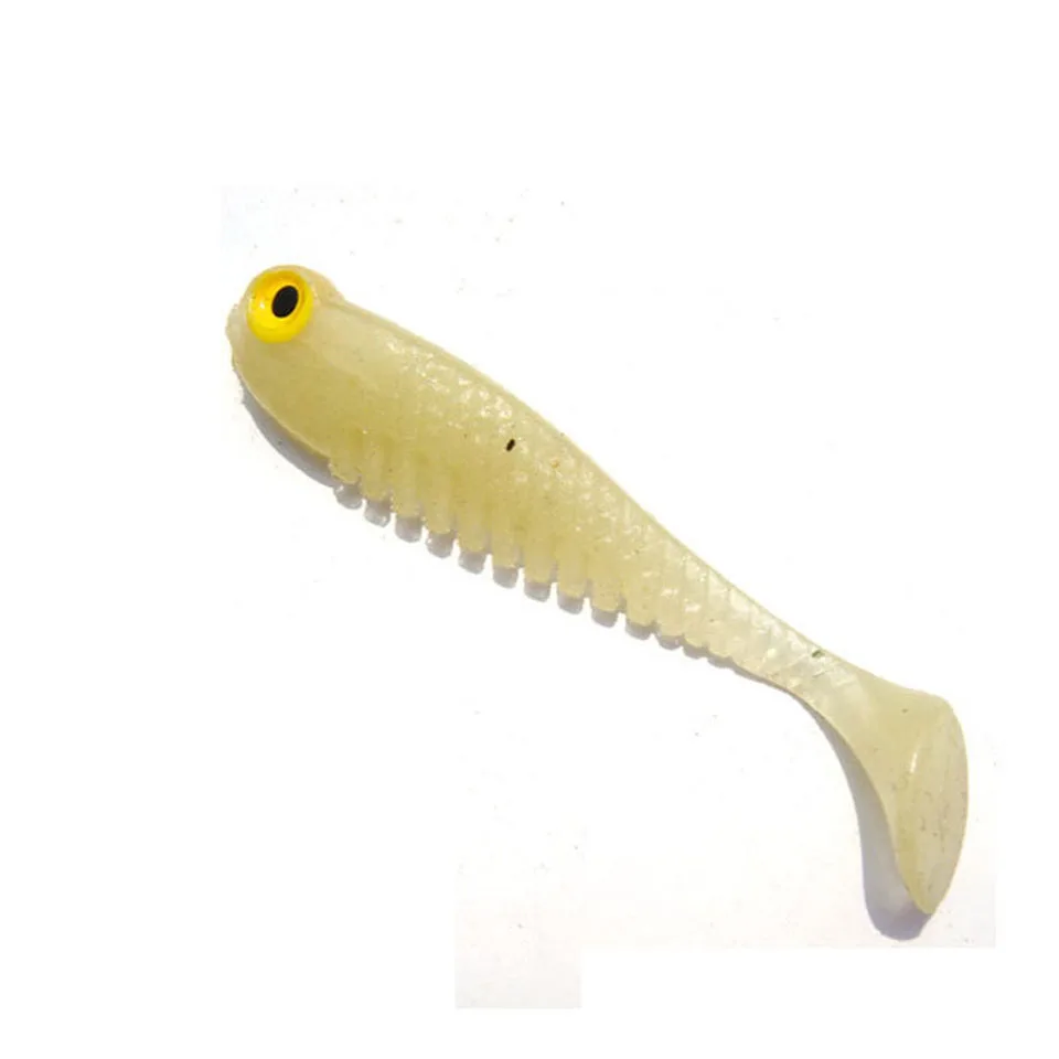 20PCS/Lot Silicone fish shaped fishing Artificial lure bait 5cm soft Silicone Tiddler Bait fishing lure