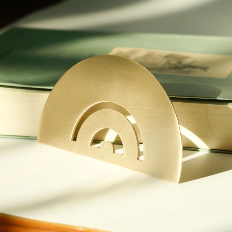 1 pcs Mine Multifunction Thickening Portable Brass Ruler Protractor School Drawing Tool