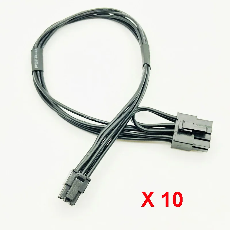 

10PCS Power Cable Mini 6pin to 8pin PCIe PCI-e Cable for Apple Mac iMAC Pro G5 Tower Video Card 18AWG 35cm 6P Male to 8Pin Male