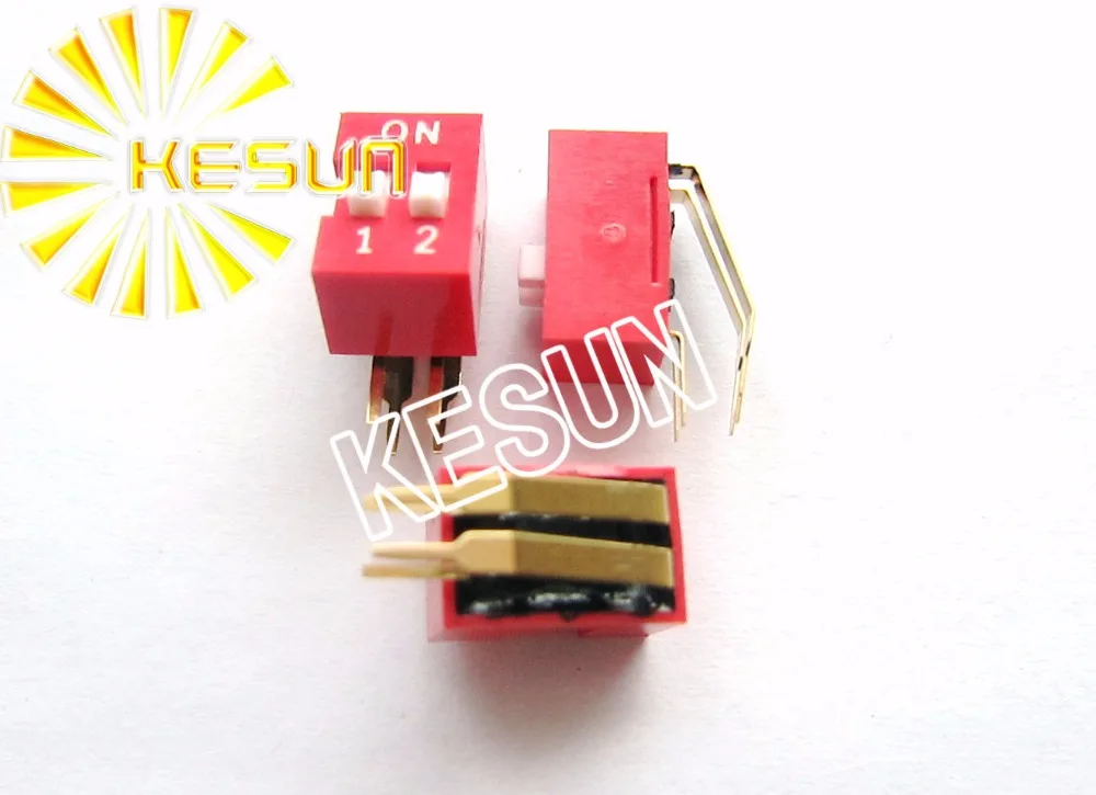 

100% Original DA-02 2P 2.54mm SPST Right Angle DIP Switch DA-02-V x 100PCS