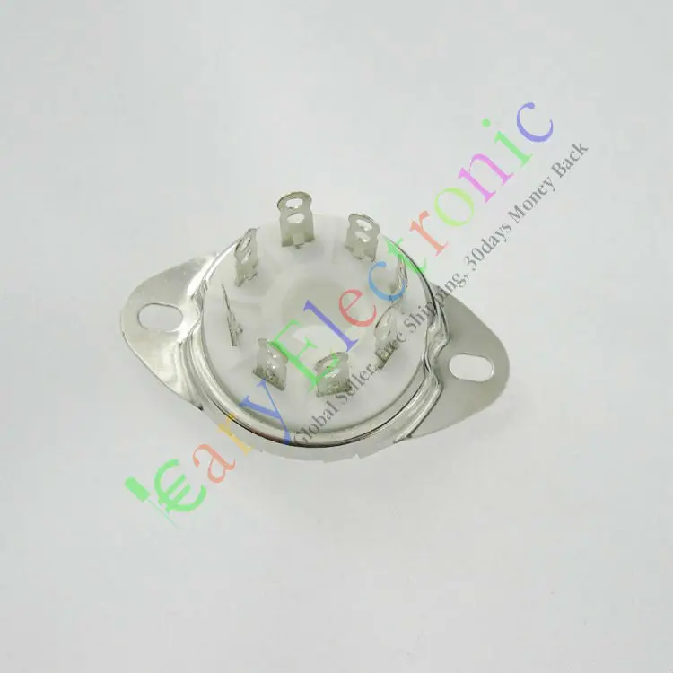 Wholesale and retail 4PCS 8 PIN ceramics VACCUM TUBE SOCKETS SAVER FOR KT88 6550 EL34 AUDIO tube amps free shipping