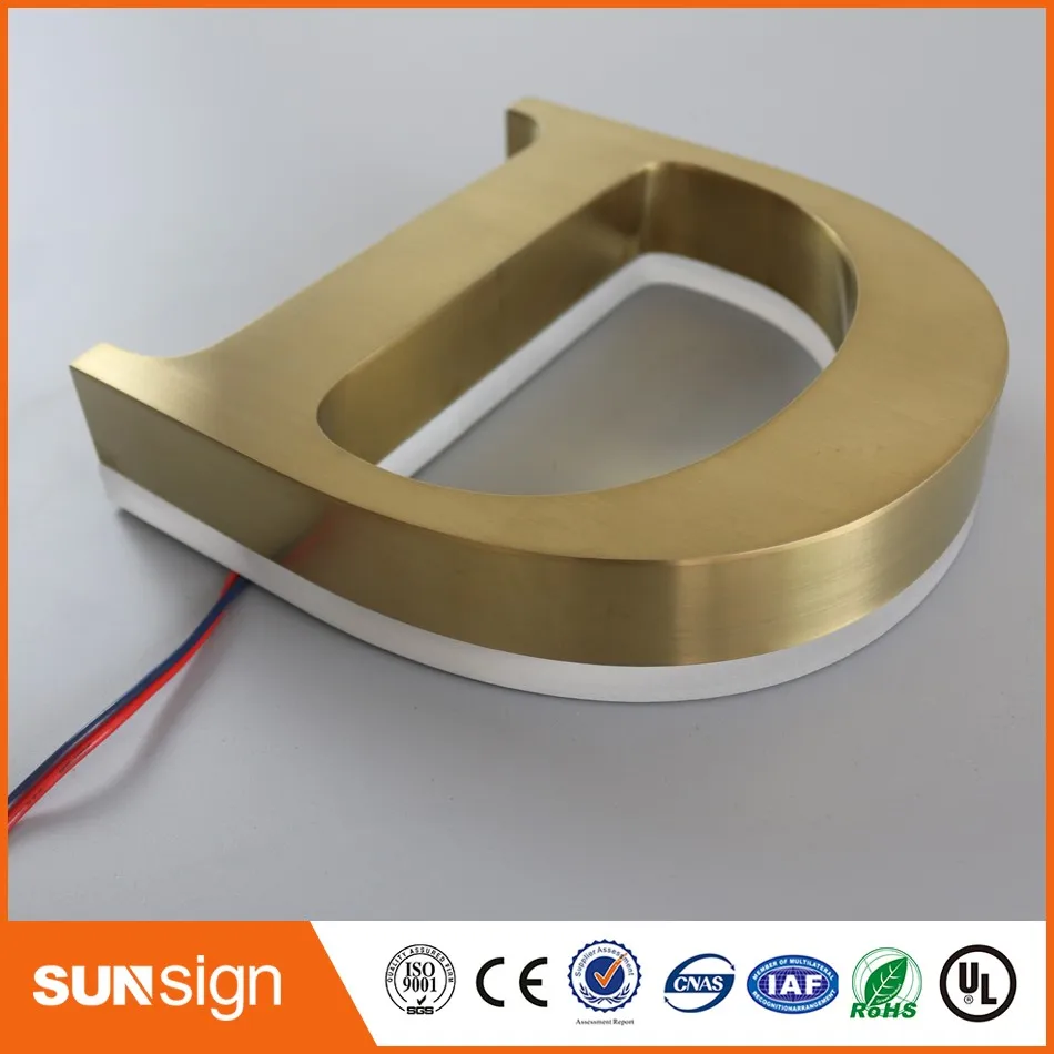 Reclame 304 Rvs Type Backlit Borden