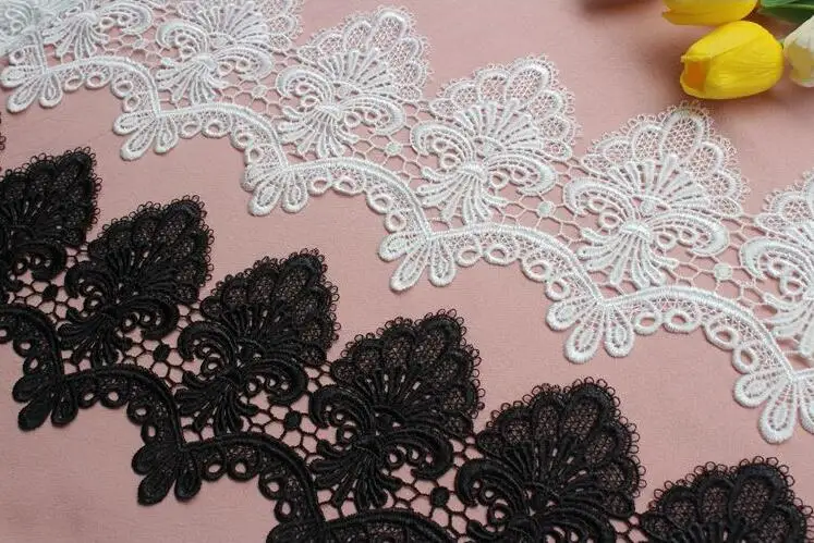 5 Yards/Lot Exquisite wasserlösliche Stickerei-Spitzenverzierungen DIY Kleidungszubehör Breite 15 cm RS1708 – Detail 3