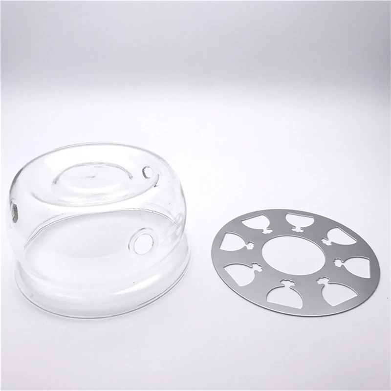 Arshen-قاعدة إبريق شاي زجاجية مقاومة للحرارة ، سخان شاي معطر ، للعائلة ، القهوة ، شمعة ، لوحة توصيل حراري معدنية