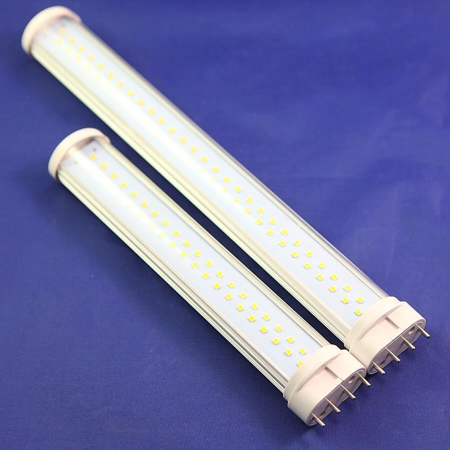 

10W 12W 15W 25W LED 2G11 GY10Q Lamp Milky White / Transparent PL Tube Bulb Light Plug In Clear Spotlight SMD2835 2100-2300lm