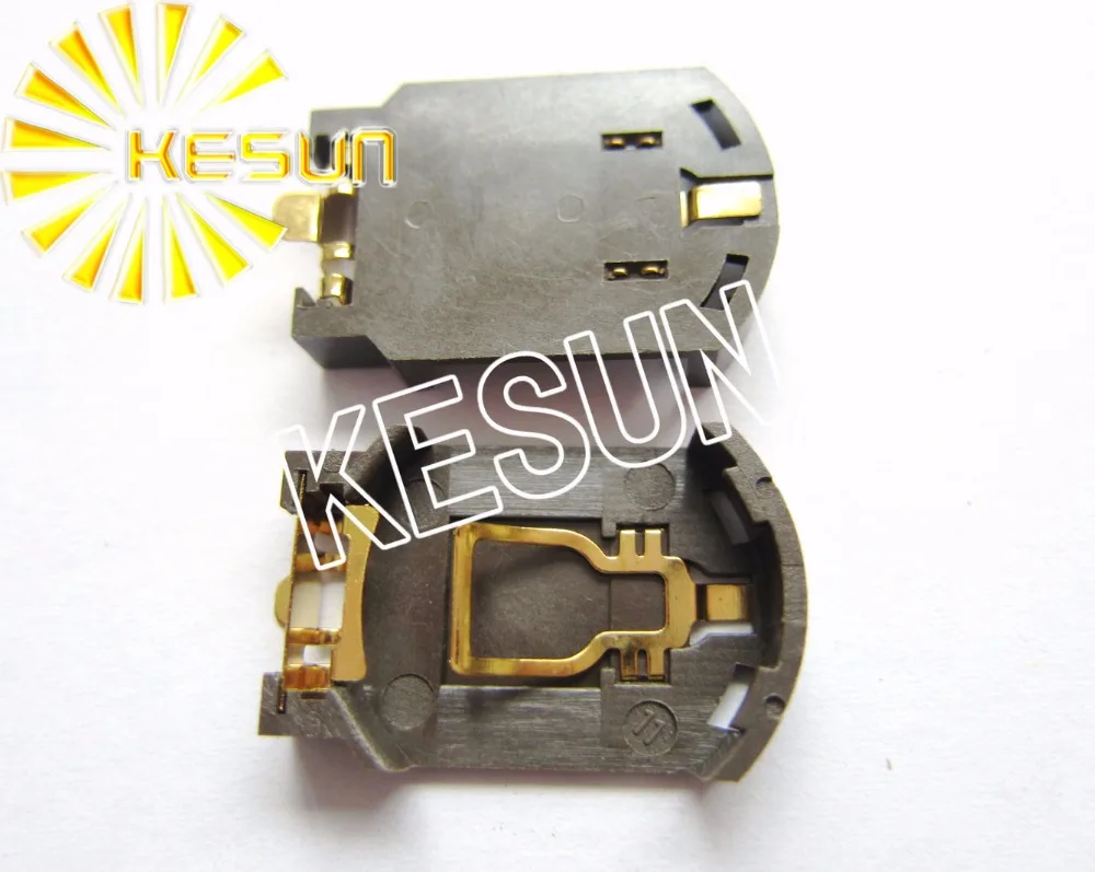 100PCS x BS-8 Gold-plated 3V SMT Button Battery Holder for CR2032 Button Cell