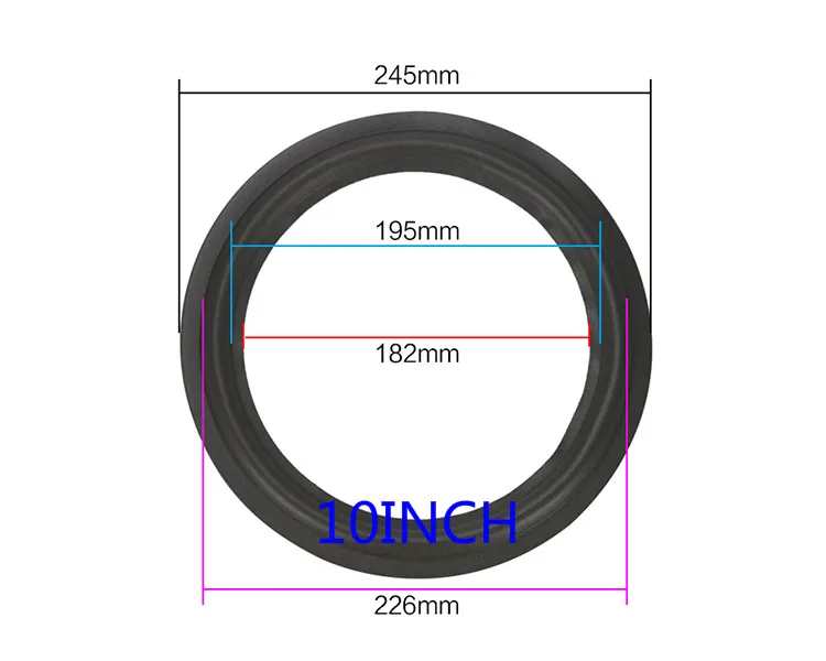 GHXAMP 2PCS Lautsprecher Schaum Reparatur Klapp Rand Ring Subwoofer Lautsprecher Reparatur Zubehör DIY 5 ZOLL 6,5 ZOLL 8 ZOLL 10 12 ZOLL