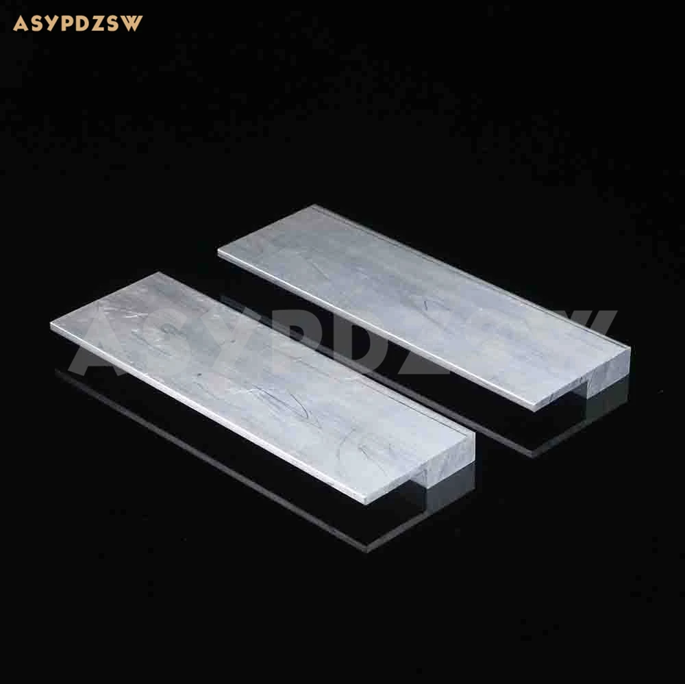 2PCS L250mm*62*13.6 Aluminum heat sink Power amplifier gold seal triod thermal conduction bridge