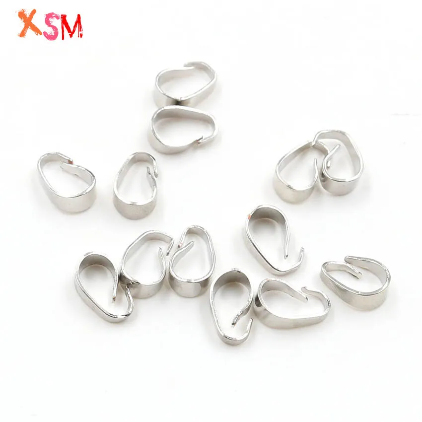 xinshangmie 20pcs/lot 9x3mm Pendant Necklace Buckle Clasp Connectors  DIY Jewelry Findings Accessories