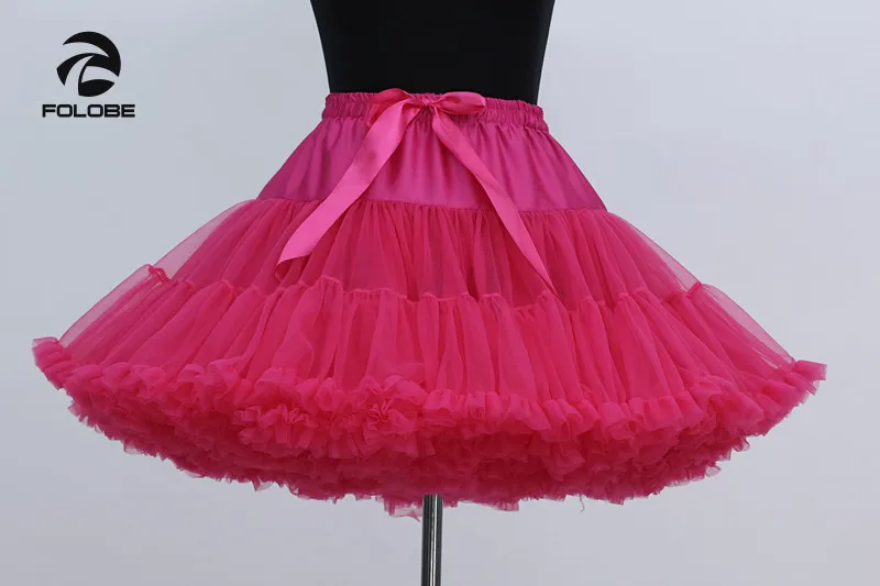 

FOLOBE Rose Women Dancewear Skirts High Waisted Ball Gown Tutu Skirts Mini Ballet Womens Adult tutu Faldas Saias Femininas TT004