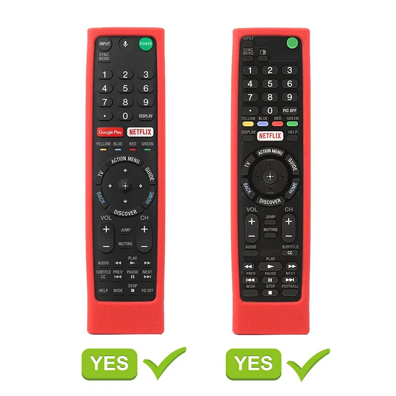 Remote Control Covers for Sony RMF-TX300U RMT-TX200U RMT-TX102U RMF-TX200U SIKAI Shockproof Silicone Cases Washable Red