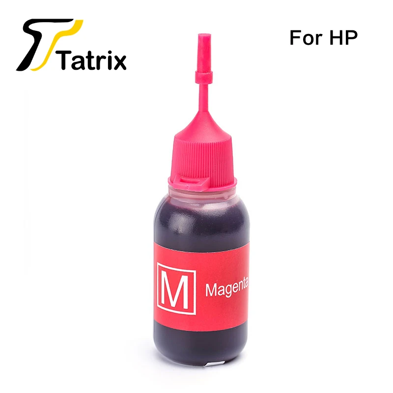 Tatrix Refill Dye Ink 4X30ML For HP Refillable Ink Cartridge For HP62XL 63XL 65XL 301XL 304XL 303XL HP950XL 364XL 363XL 564XL