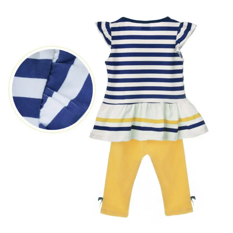 Summer Mutli-Colors Baby Sets Cotton Baby Girl Clothes Baby Suit Kids Clothing Set Girl Pants T-shirt