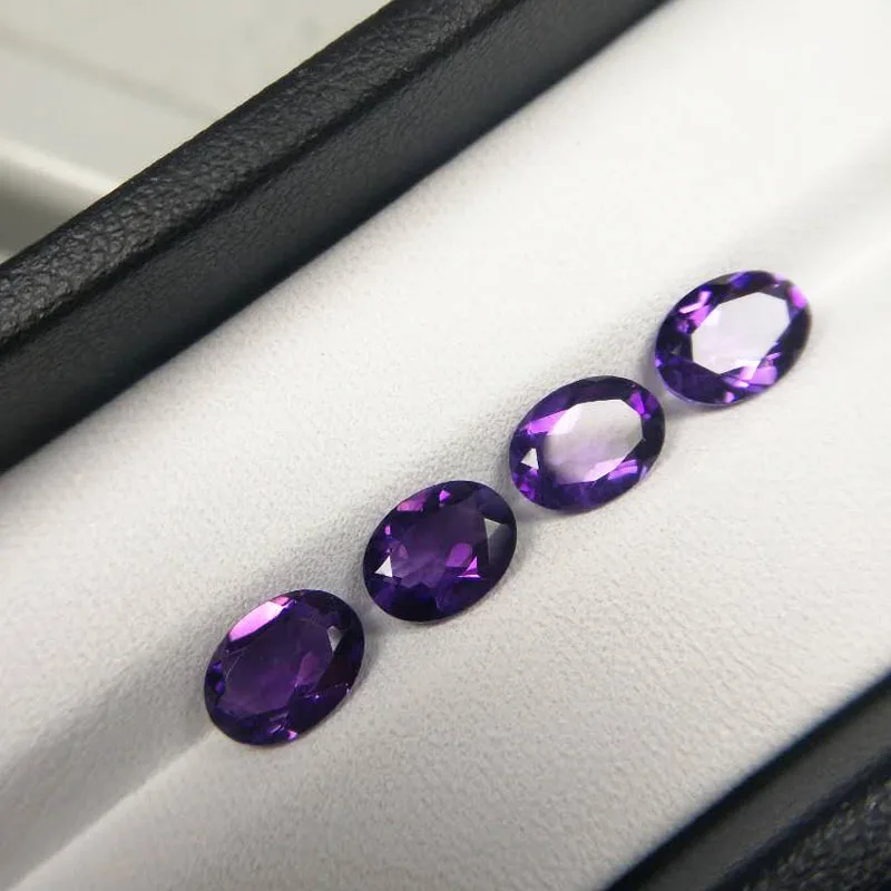 Tbj , natural african amethyst oval cut 6*8 mm approx. 1ct,amethyst loose gemstones for silver jewelry,natural loose gemstone