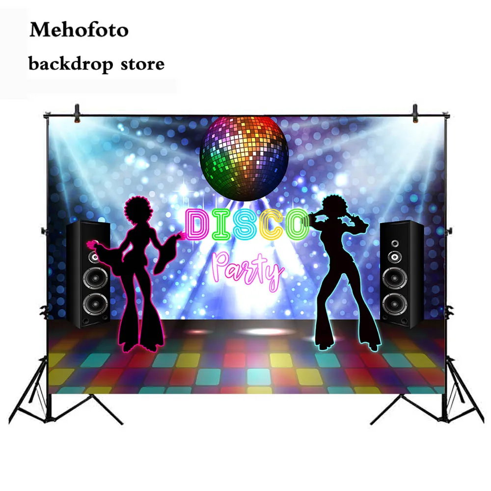 

Photography backdrops Disco Neon Adults Party Decoration decor birthday party event banner photo Studio background 191