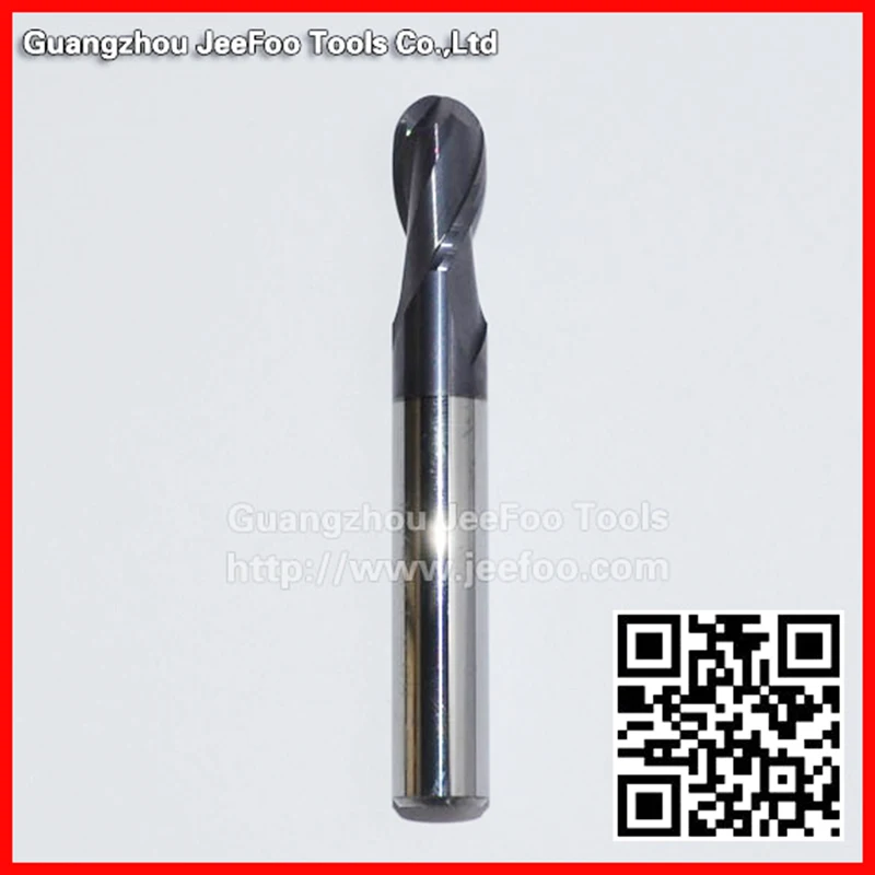 

2F-R5*10*75L HRC55 Soild Carbide Tungsten Two Flutes Sprial Ball Nose End Mill Cutter with Coating for Steel