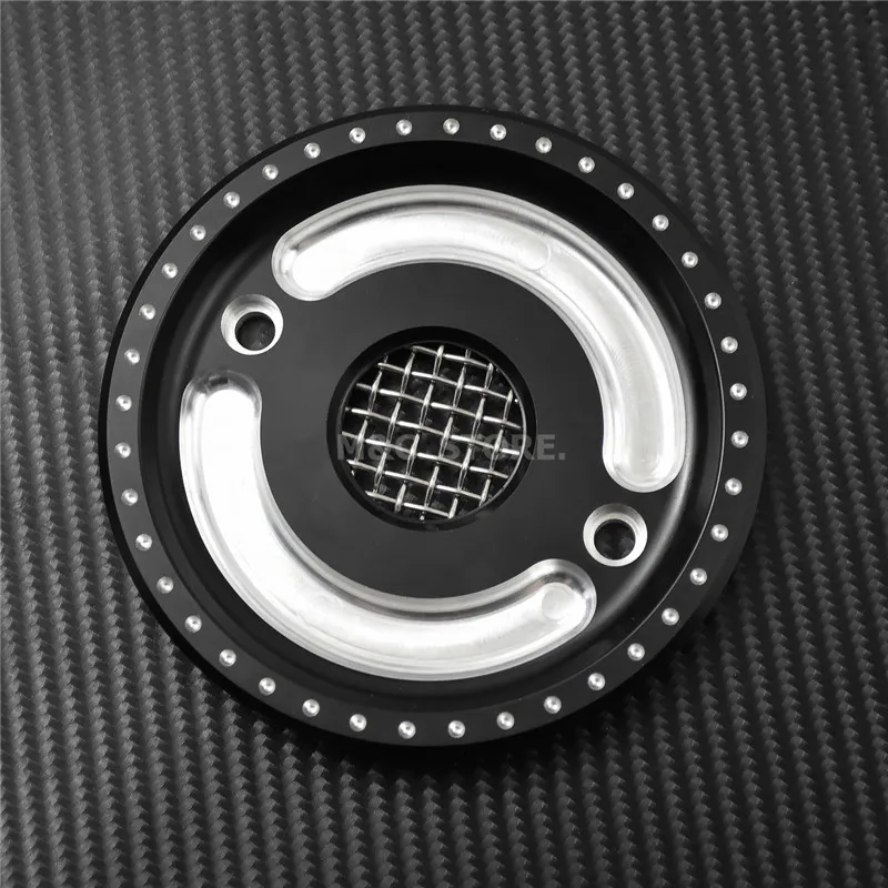 MACTIONS Pulley Cover With Mesh Countershaft Front Pulley Cap For Harley Sportster XL Iron 883 1200 48 72 2004-2022 Forty Eight