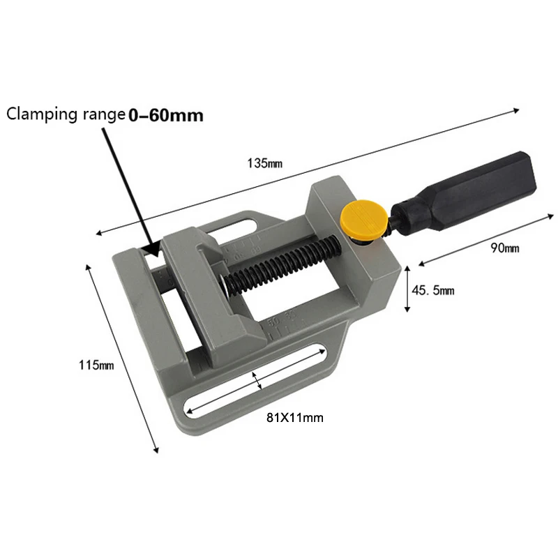 AMYAMY Drill press vise for Drill press stand Power Tool Parts Mini Vice Flat Pliers Mini Bench Clamp repair tools