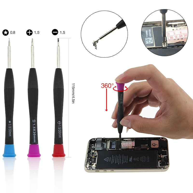 21 Pcs Mobile Phone Opening Repair Tools Kit Spudger Pry Screwdriver Set For iPhone 6s 7 Plus iPad Samsung Hand Tools Set