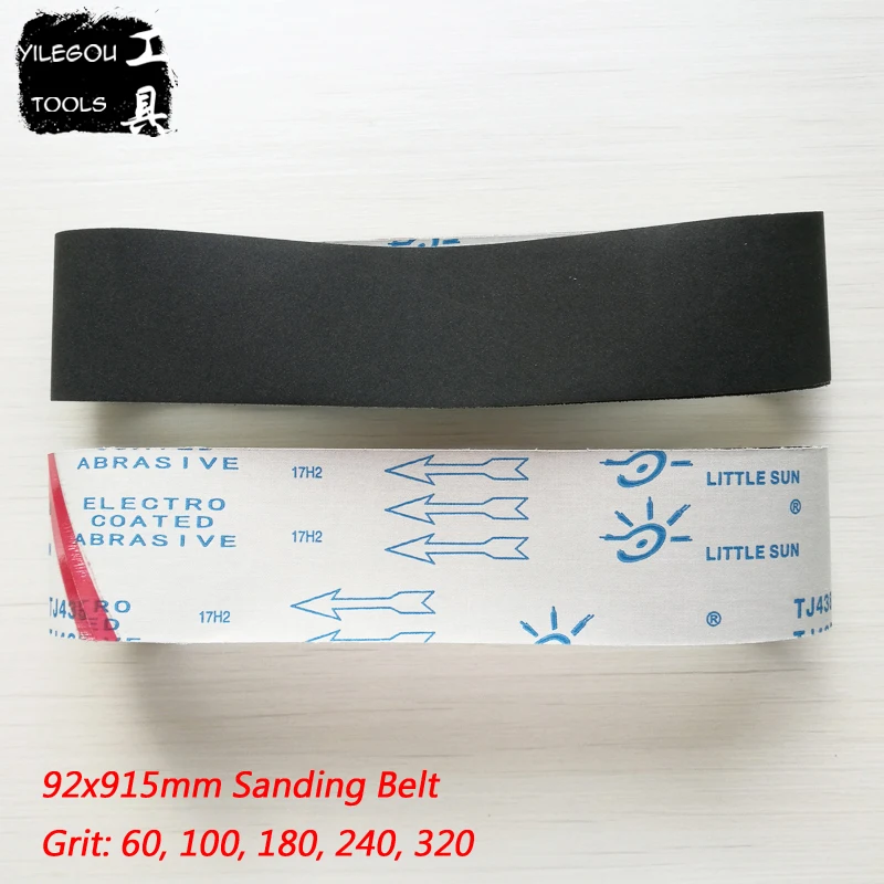 

92*915mm Sanding Belt 915 * 92 mm Carborundum Sanding Screen For Metal 4*36" Sanding Bands With Grit 60 100 180 240 320