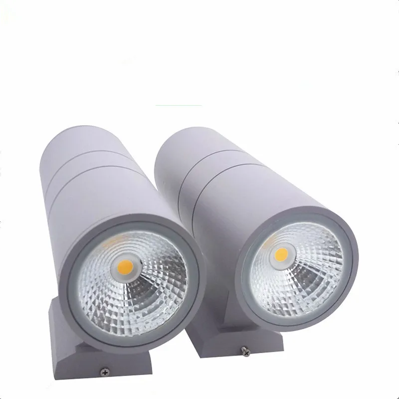 8pcs 2*5W/2*10W/2*15W COB LED wall light Double LED Outdoor Waterproof Wall Light AC85-265V 12V Outdoor LED Wall Lamp IP65