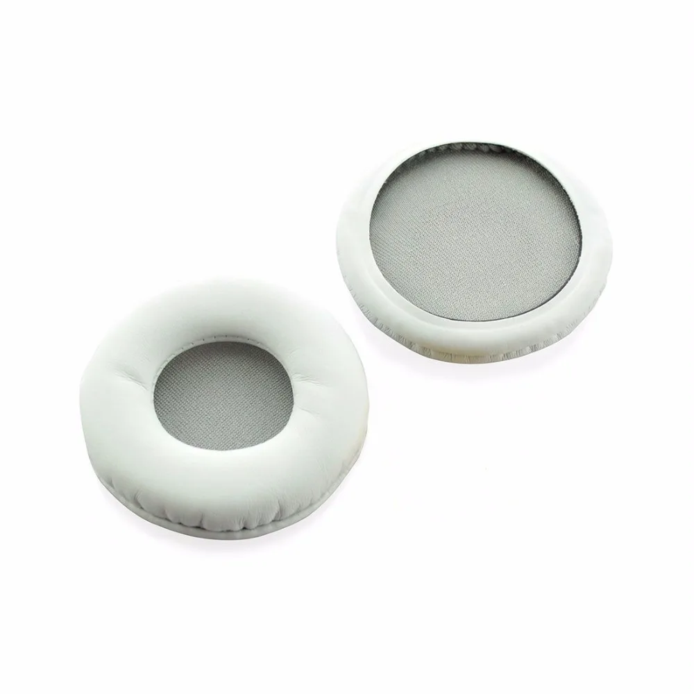 SONY MDR-ZX600 ZX600 Kopfhörer Ersatz Ohr Pad Ohr Kissen Ohr Tassen Ohr Abdeckung Ohrpolster (Weiß leder & Grau Mesh)