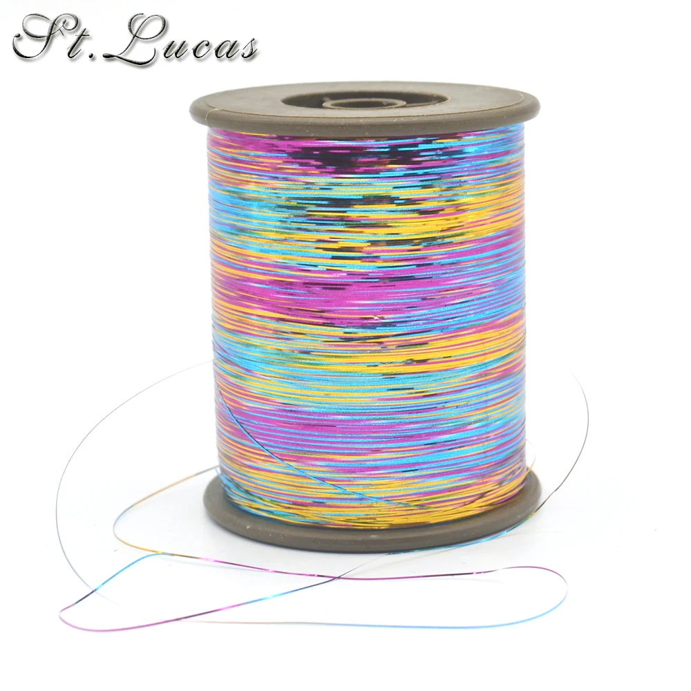 DIY 28C Flat wire 8000M/Roll DMC Metallic Embroidery Crochet Threads Knitting Yarn Cross Stitch Threads Sewing accessories