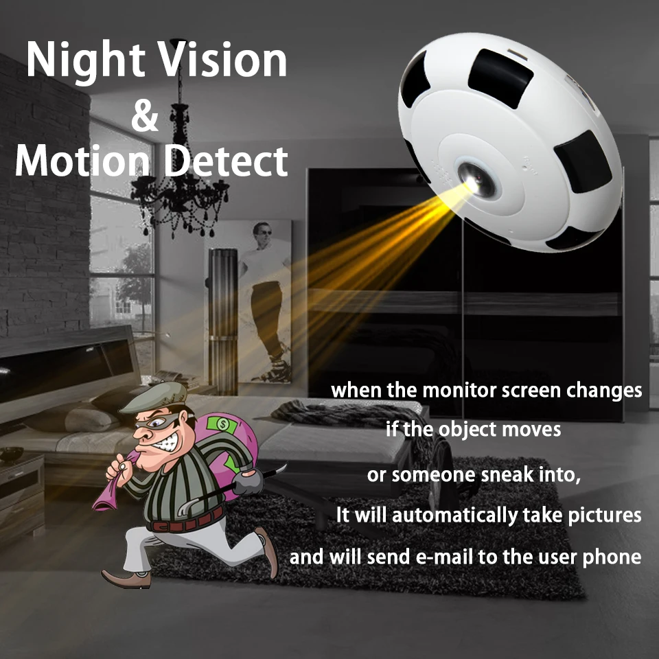 Ouertech Wifi Security Camera Infrarood 1080P Motion Sensorsurveillance Video Intercom Smart Ip Camera Met Tf Card Slot