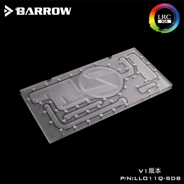 Barrow Watercooling Distro Plate For LIANLI O11 Dynamic Computer Case LRC 2.0 RGB Light ,Front Type,  LLO11Q-SDB V1