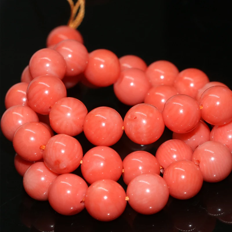 high quality pink natural coral round beads 2mm 3mm 4mm 6mm 7mm diy loose beads for jewelry making 15inch B651