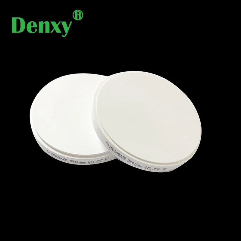 Denxy Preshade Dental Zirconia Blocks 1pc 98*10-30mm Preshaded  Dental Wieland System  for Making Porcelain Teeth CAD CAM