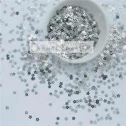 25g/lot 4mm Center hole Star Loose sequins for craft for diy wedding embelishment garment sewing accessory DIY Confetti