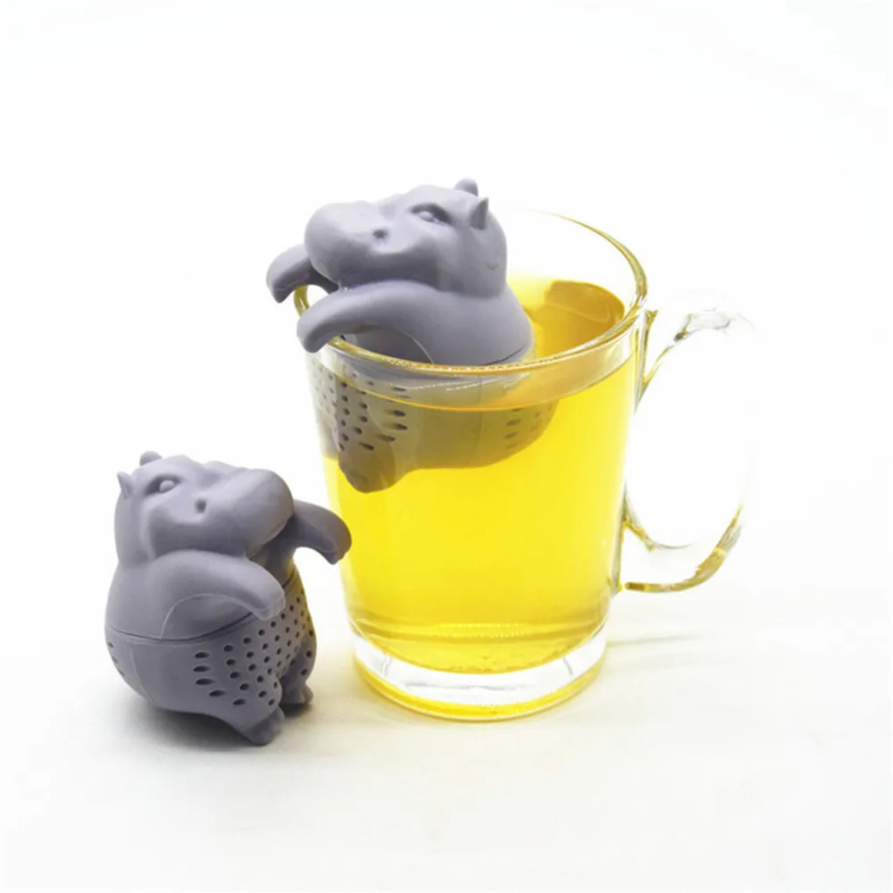 MOFUNYO Food Grade Hippo Silicone Tea Infuser Strainers Filter