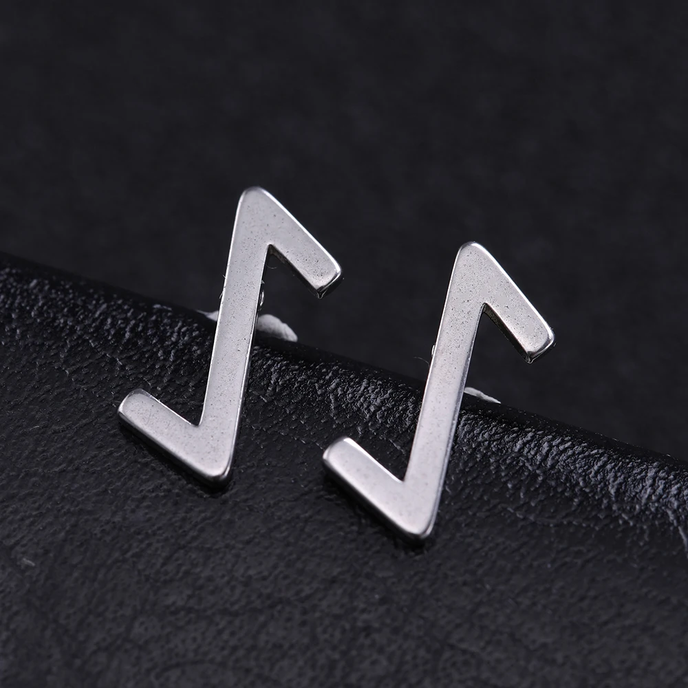 LIKGREAT Nordic Runes Letter Stud Earrings Vintage Stanless Steel Earrings for Women Men Viking Amulet Minimalist Jewelry Gift