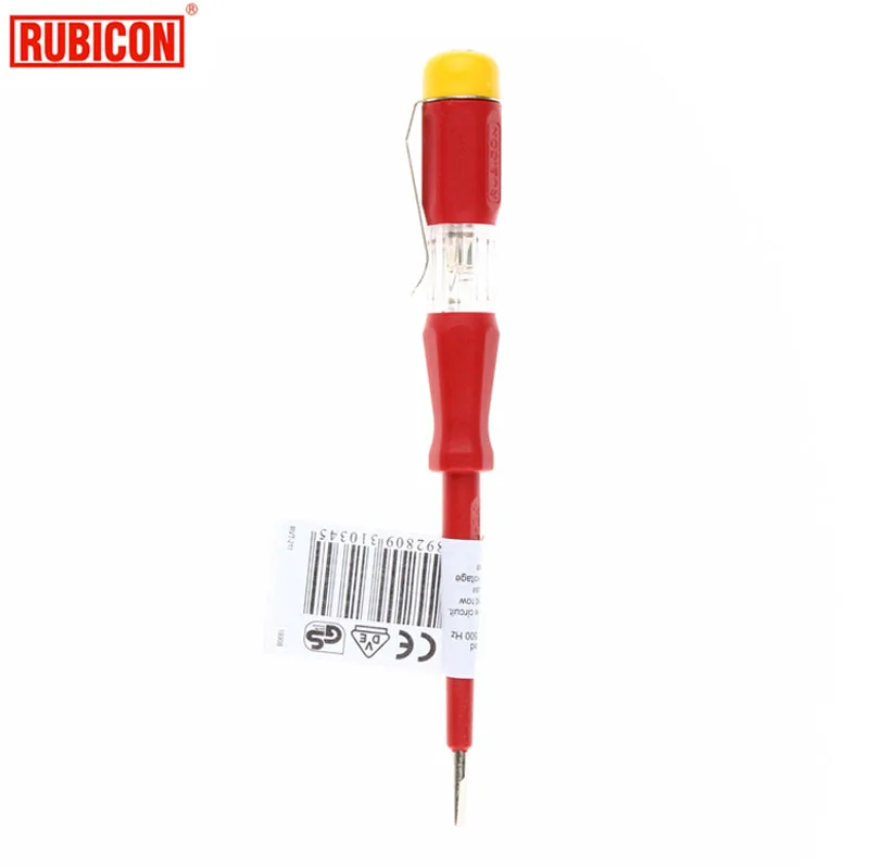 Japan RUBICON Electrical Tools RVT-211 Test Pencil 220~250V LED Voltage Tester Pen Diameter 3.0mm Slotted VDE Approved