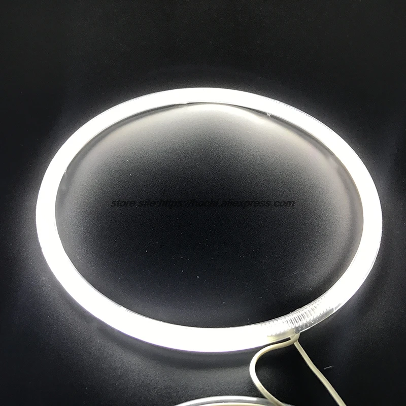 HochiTech WHITE 6000K CCFL Headlight  Angel Demon Eyes Kit angel eyes light For Toyota FJ Cruiser 2007 to 2014