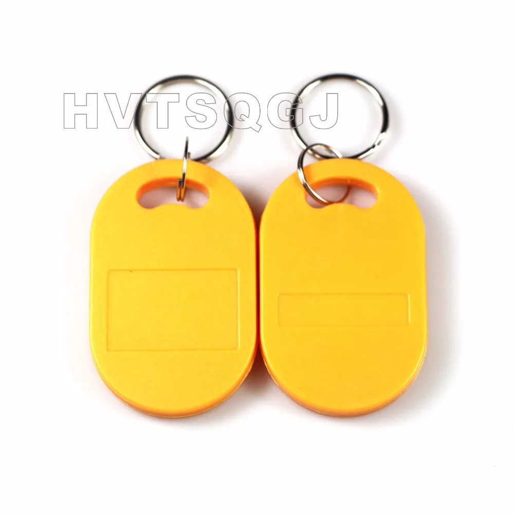 100pcs IC+ID Dual Chip RFID Key Fobs 125kHz+13.56MHz  EM4100 FM11RF08 for Access Control