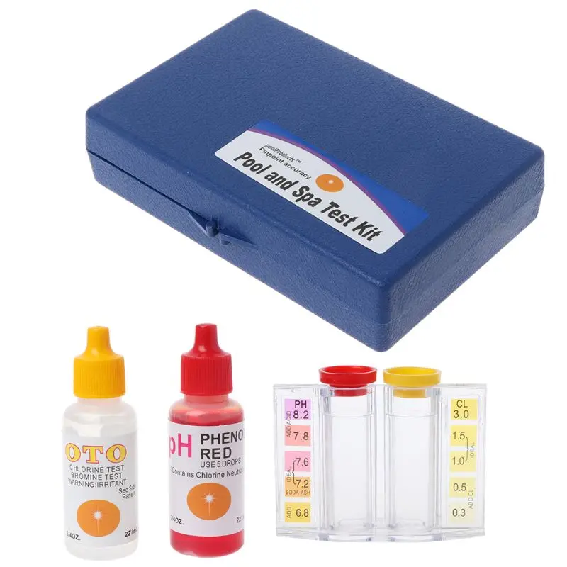 Tester dell\'acquario di coltura idroponica della piscina del Kit di prova di qualità dell\'acqua del cloro di pH